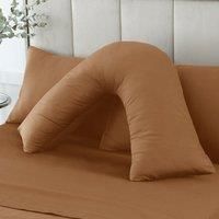 Hotel 230 Thread Count Cotton Sateen V-Shape Pillowcase