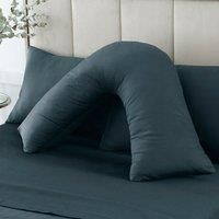 Hotel 230 Thread Count Cotton Sateen V-Shape Pillowcase