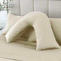 Hotel 230 Thread Count Cotton Sateen V-Shape Pillowcase