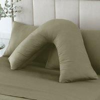 Hotel 230 Thread Count Cotton Sateen V-Shape Pillowcase