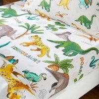 Pack of 2 Jurassic Dinosaur Fitted Bed Sheets