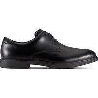 Clarks Men/'s Scala Loop Youth Lace up School Shoes, Black Leather, 3.5 UK