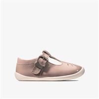 Clarks Roamer Star Toddler Leather Shoes in Pink Patent Narrow Fit Size 2