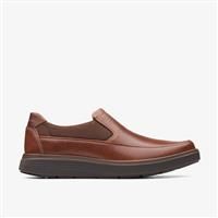 Un Abode Go Loafer Dark Tan Leather Slip Ons