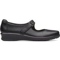 Clarks Women/'s Hope Henley Loafers, Black Black Leather, 8 UK