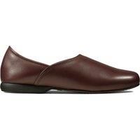 Clarks Harston Elite Leather Slippers In Burgundy Standard Fit Size 7