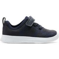 Clarks Ath Flux Toddler Textile Trainers In Navy Wide Fit Size 5