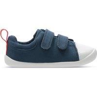 Clarks Roamer Craft Toddler Textile Canvas in Navy Canvas Wide Fit Size 4