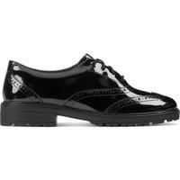 Girls Clarks Brogue Detail Lace Up Leather School Shoes Loxham Brogue Y