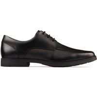 Clarks Scala Step Youth Leather Shoes in Black Standard Fit Size 3