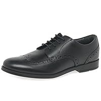 Startrite Brogue Pri Kids School Shoes 12 UK Child Black