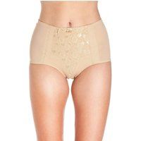 Camille Womens Two Pack Beige Lace Control Shapewear Briefs 22