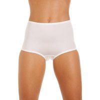 Camille Womens Two Pack Smooth High Waist White Control Briefs 10