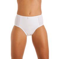 Camille Womens Two Pack White High Waist Briefs 14-16