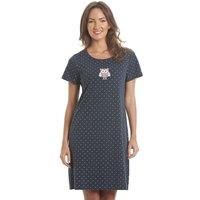 Camille Womens Soft Cotton Summer Nightdresses - Various Colours & Prints