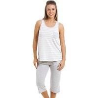 Lightweight Striped Cropped Pyjama Set