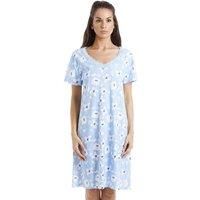 Camille Womens Soft Cotton Summer Nightdresses - Various Colours & Prints