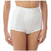 Camille Womens 2 Pack Classic High Waist Cotton Full Control Briefs 2X-Large White
