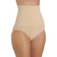 Camille Ladies Beige Shapewear Briefs Seamless High Waist Control Underwear