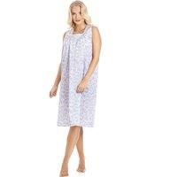 Camille Womens Floral Sleeveless Nightdresses
