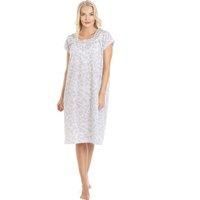 Camille Various Colour Floral White Short Sleeve Nightdress