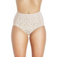 Camille Womens 3 Pack Lace Front Full Briefs 20 Nude