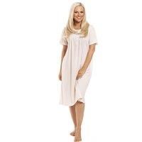 Camille Women's Stylish Honeycomb Print Buttons Soft Ladies Nightdress Pyjama