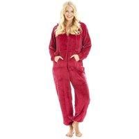 Camille Women's Supersoft Hooded Onesie in Magenta | Size: 18-20