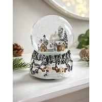 Heaven Sends Village Scene Musical Christmas Snow Globe Novelty Decoration
