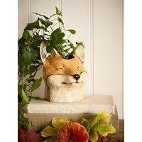 Heaven Sends Fox Head Planter Autumn Decoration