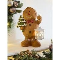 Heaven Sends Gingerbread Man With Lantern Christmas Decoration