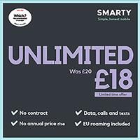 SMARTY Unlimited GB SIM Only SIM Card