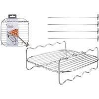 B & Co B & Co Air Fryer Rack With 4 Skewers Square