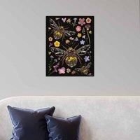 The Art Group Helen Ahpornsiri (Floral Bumblebees) 40x50cm Wall Art
