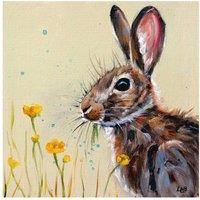 Louise Brown - Buttercup Bunny - Canvas Print Wall Art - 3 sizes available