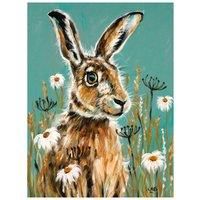 Louise Brown - Watching - Hare Canvas Print Wall Art - 3 sizes available