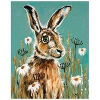 Louise Brown - Watching - Hare Canvas Print Wall Art - 3 sizes available