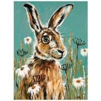 Louise Brown - Watching - Hare Canvas Print Wall Art - 3 sizes available