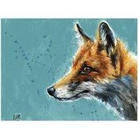 Louise Brown - Curiosity - Fox Canvas Print Wall Art - 3 sizes available