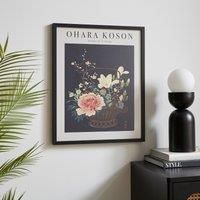 Basket of Flowers by Ohara Koson Framed Print