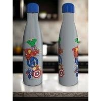 Avengers Grey Stainless Steel Water Bottle - 540ml