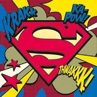 Superman pop Art Shield - 40 X 40Cm