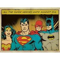 DC Classics Dc Comics heroes Unite Against Evil - 30X40