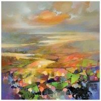 The Art Group Scott Naismith Highland Terrain Canvas Print, Cotton, Multi-Colour, 1.8 x 85 x 85 cm