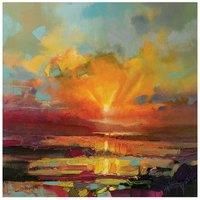 The Art Group Scott Naismith (Optimism Sunrise Study) -Canvas Print 85 x 85cm, Wood, Multi-Colour, 85 x 85 x 1.3 cm
