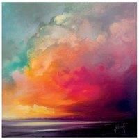 Artze Wall Art Scott Naismith Sunset Cumulus Study 1" Canvas Print, Cotton, Multi-Colour, 1.8 x 85 x 85 cm
