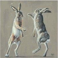 Louise Brown "Fisticuffs" Canvas Print, Cotton, Multi-Colour, 3.20 x 40.00 x 40.00 cm