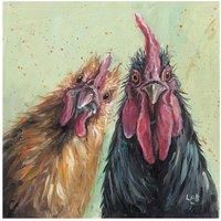 The Art Group Louise Brown George and Mildred Canvas Print, Cotton, Multi-Colour, 1.8 x 40 x 40 cm