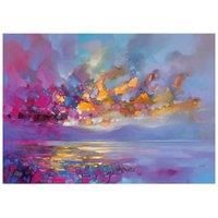 Art Group AFWDC96316 The Scott Naismith Magenta Refraction Canvas Print, Cotton, Multi-Colour, 1.8 x 85 x 120 cm