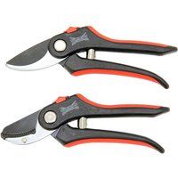 Wilkinson Sword 1111174W Bypass Pruner & Anvil Pruner Secateurs Twin Pack